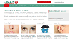 Desktop Screenshot of novaenthospital.com