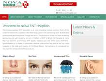 Tablet Screenshot of novaenthospital.com